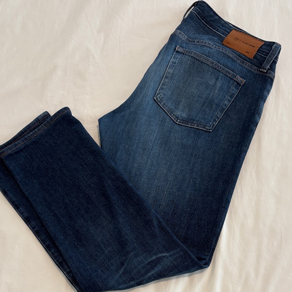AG Men's Dark Blue Denim Jeans